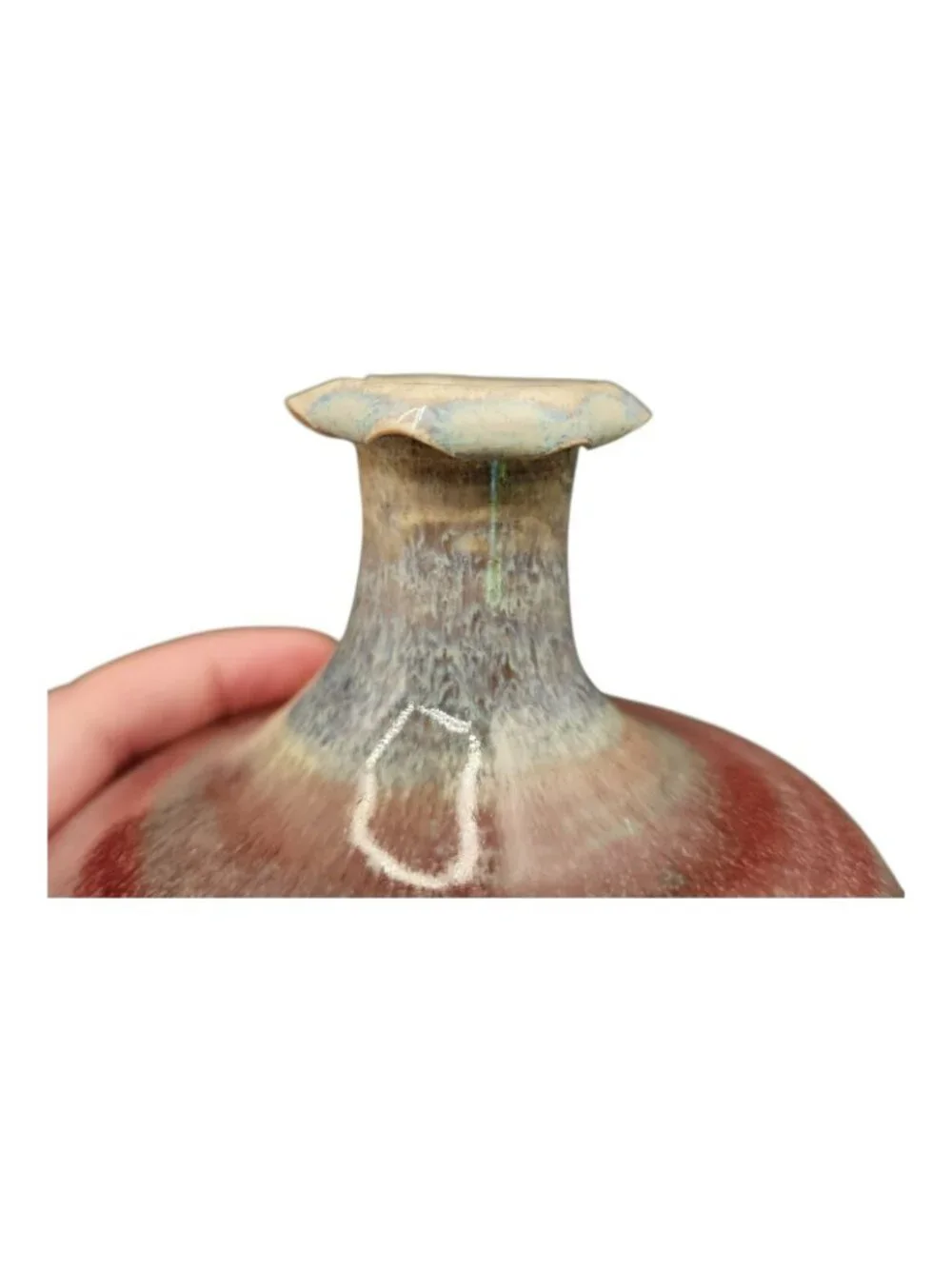 Studio Pottery Vase Signed 5